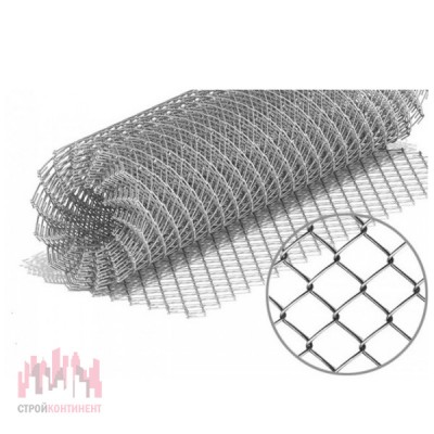 Сетка рабица 1,8 м*10 м., 1,8 мм. (ячейка 50*50 мм) оцинкованная