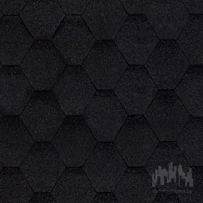 Гибкая черепица Оптима Соната (черый)