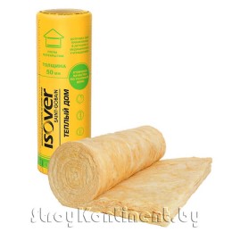 Утеплитель Изовер ISOVER Тёплый дом 7000x1220x50 Утеплитель Изовер ISOVER Тёплый дом 7000x1220x50